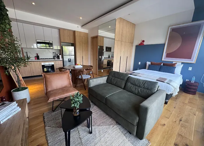 Loft In Roma Norte - Design, Rooftop And Ac